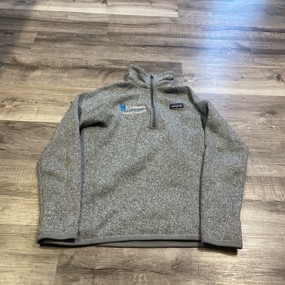 Patagonia Gray Quarter-Zip Fleece Pullover